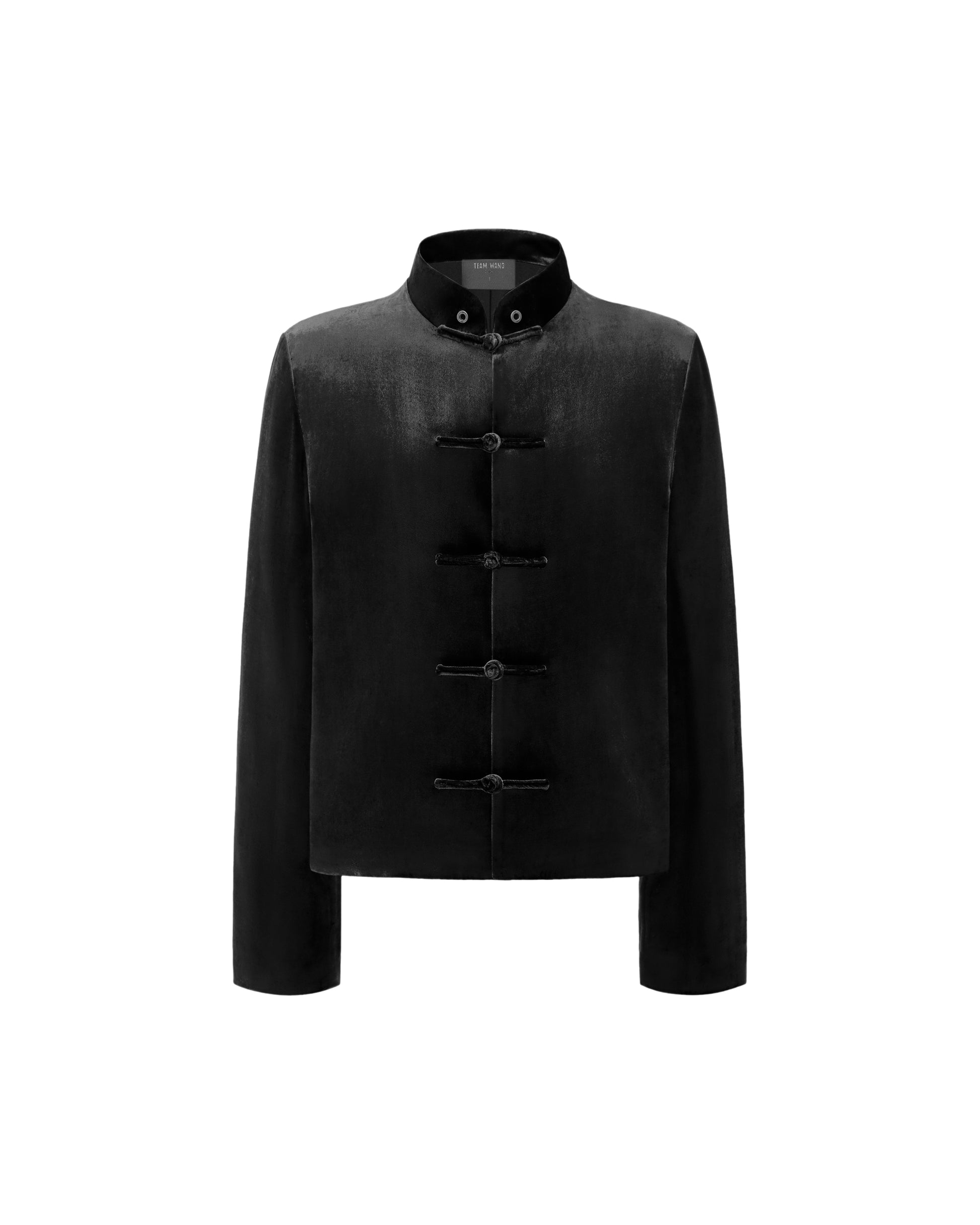 RESET VELVET STAND-COLLAR JACKET