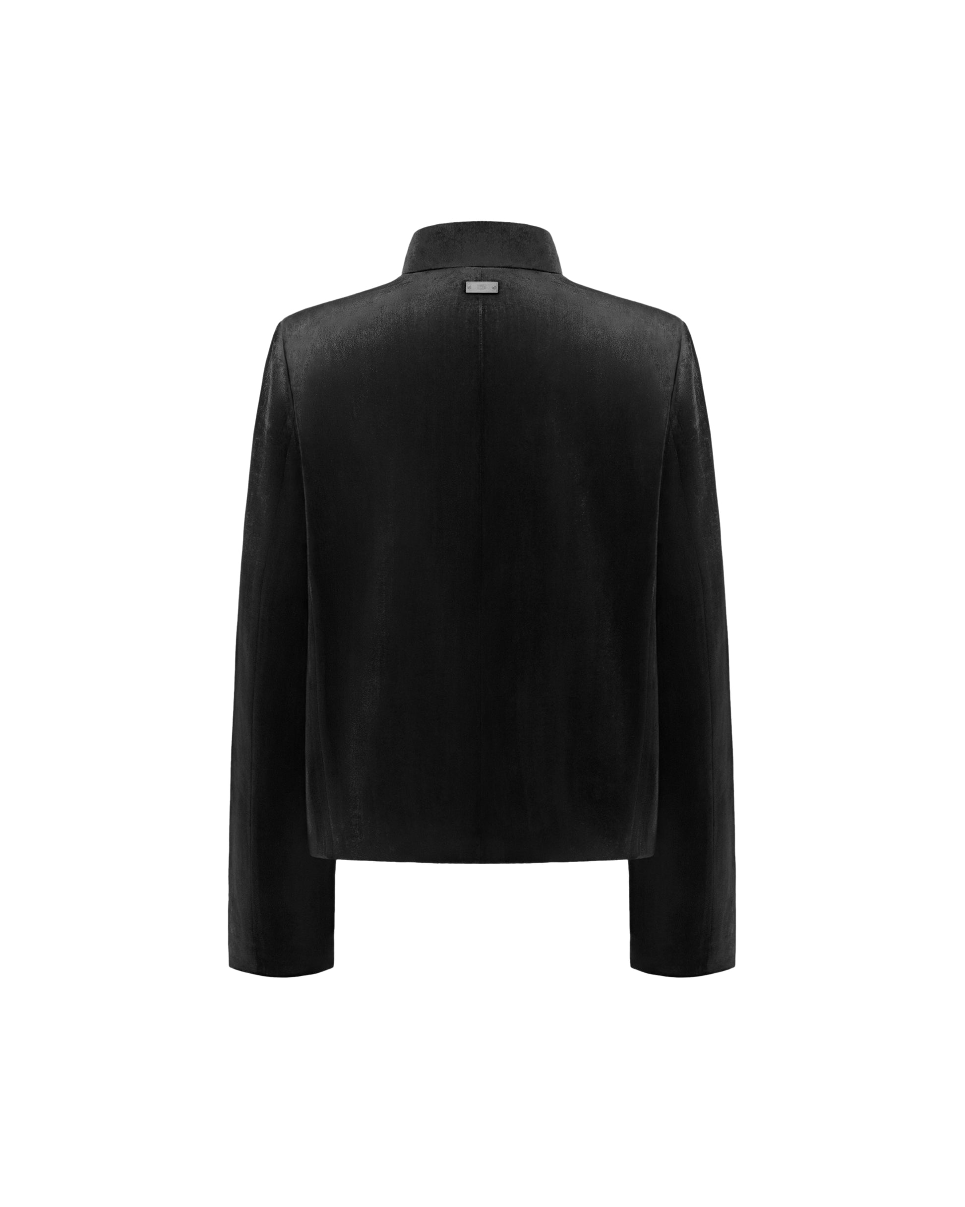 RESET VELVET STAND-COLLAR JACKET