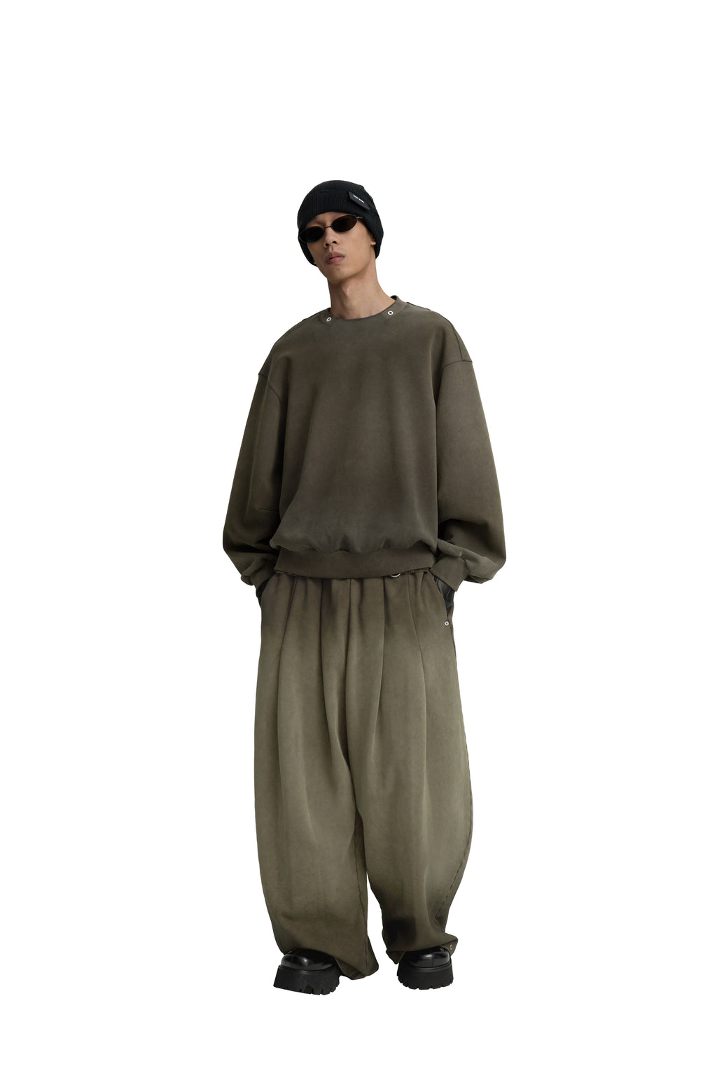 RESET WASHED CREW-NECK SWEATSHIRT