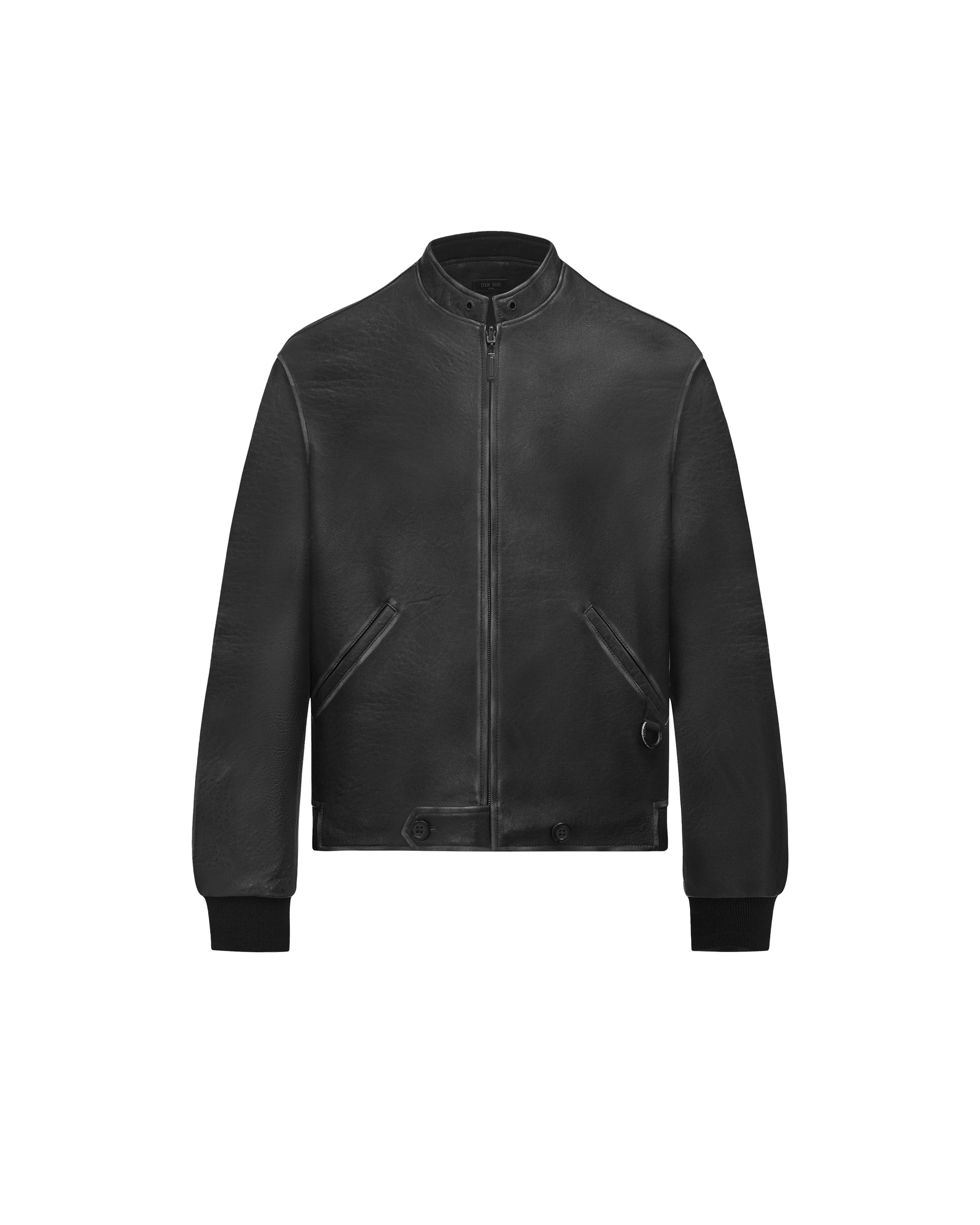 ACCEPTANCE LEATHER ZIP-UP JACKET