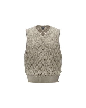RESET V-NECK KNITTED VEST