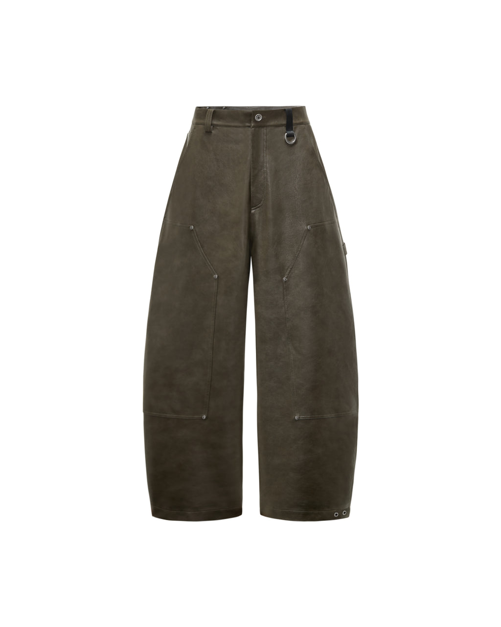RESET FAUX LEATHER WIDE-LEG TROUSERS