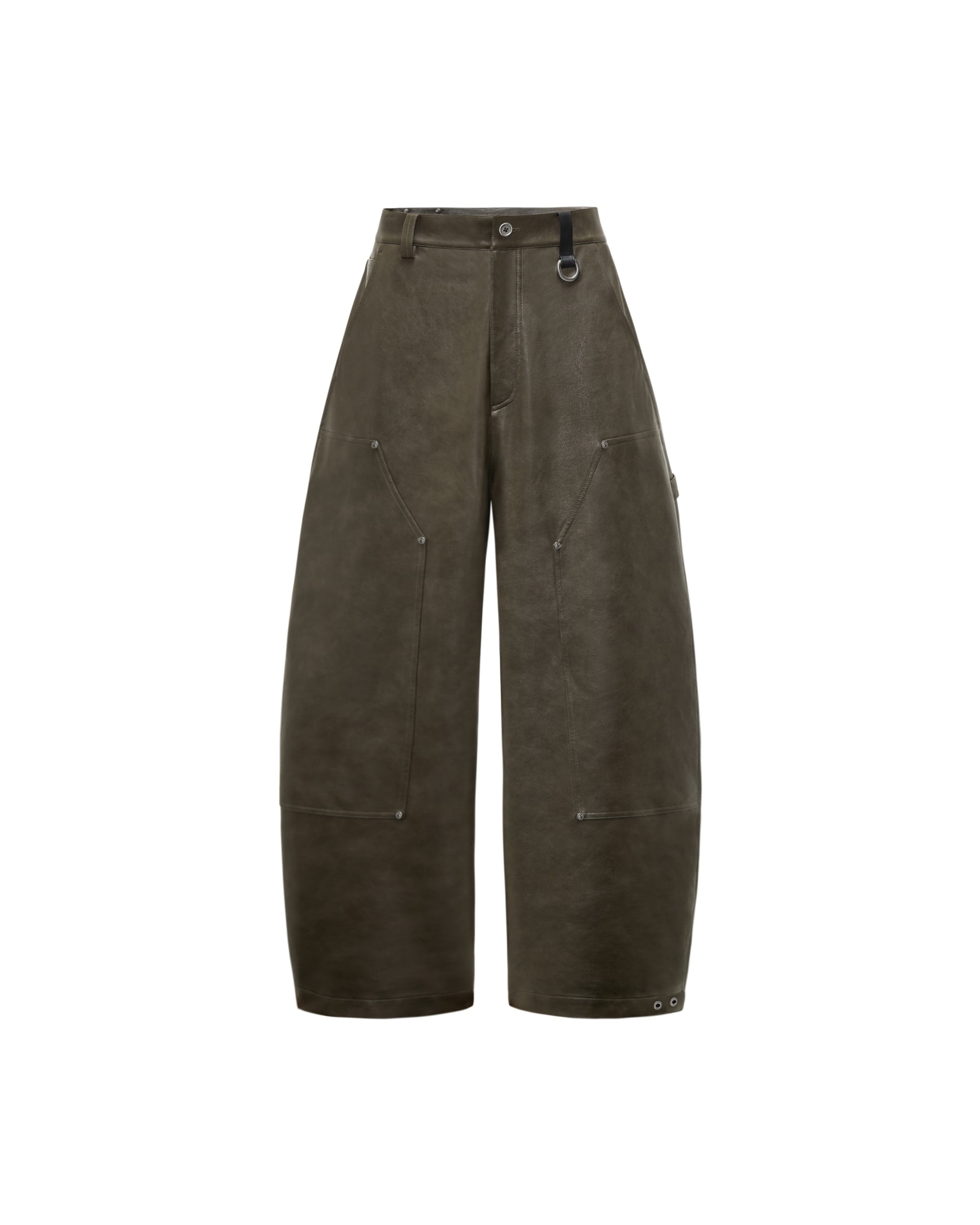 RESET FAUX LEATHER WIDE-LEG TROUSERS