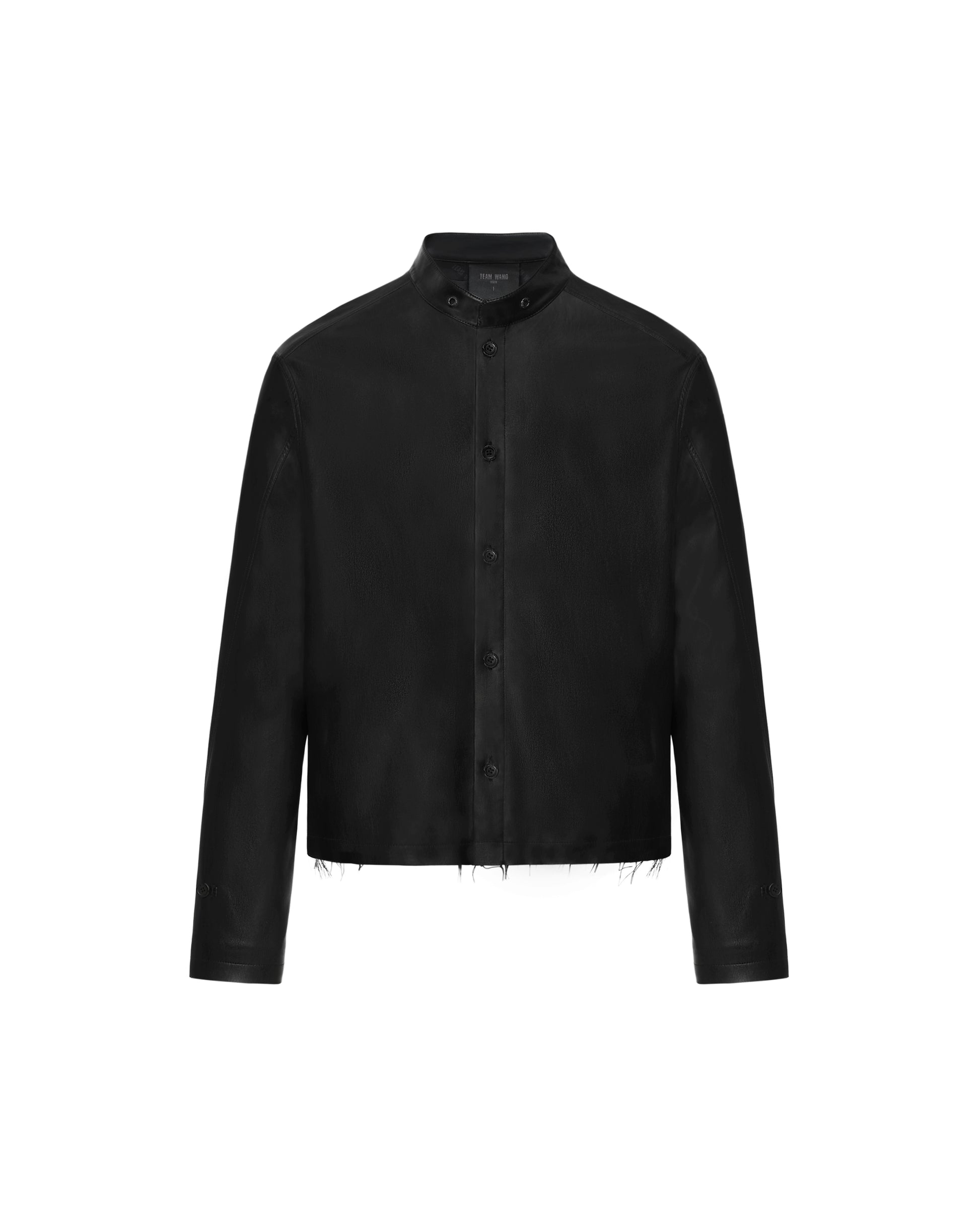 ACCEPTANCE FAUX LEATHER SHIRT