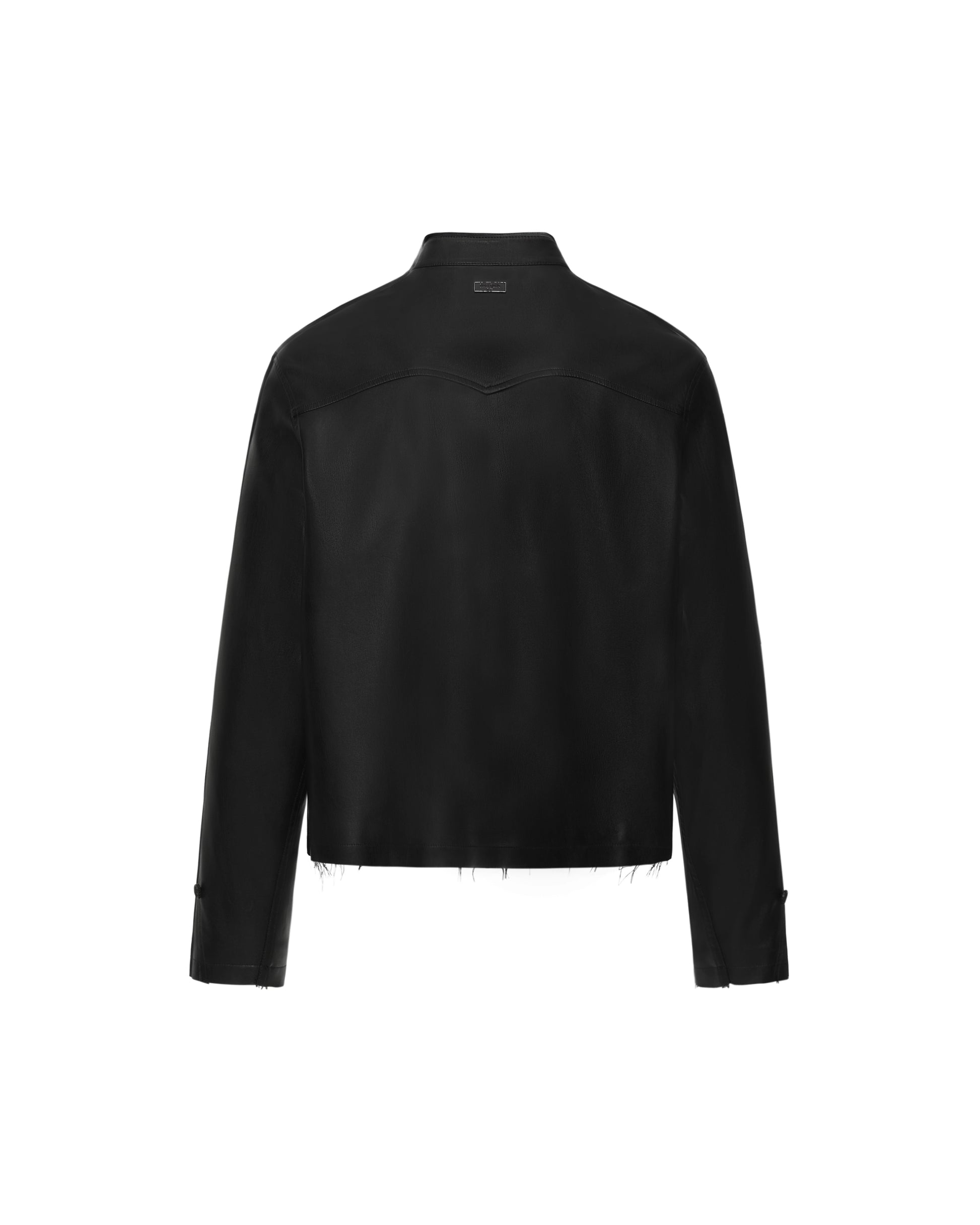 ACCEPTANCE FAUX LEATHER SHIRT