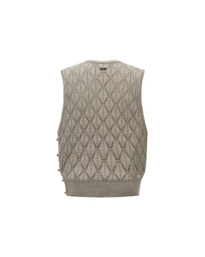 RESET V-NECK KNITTED VEST