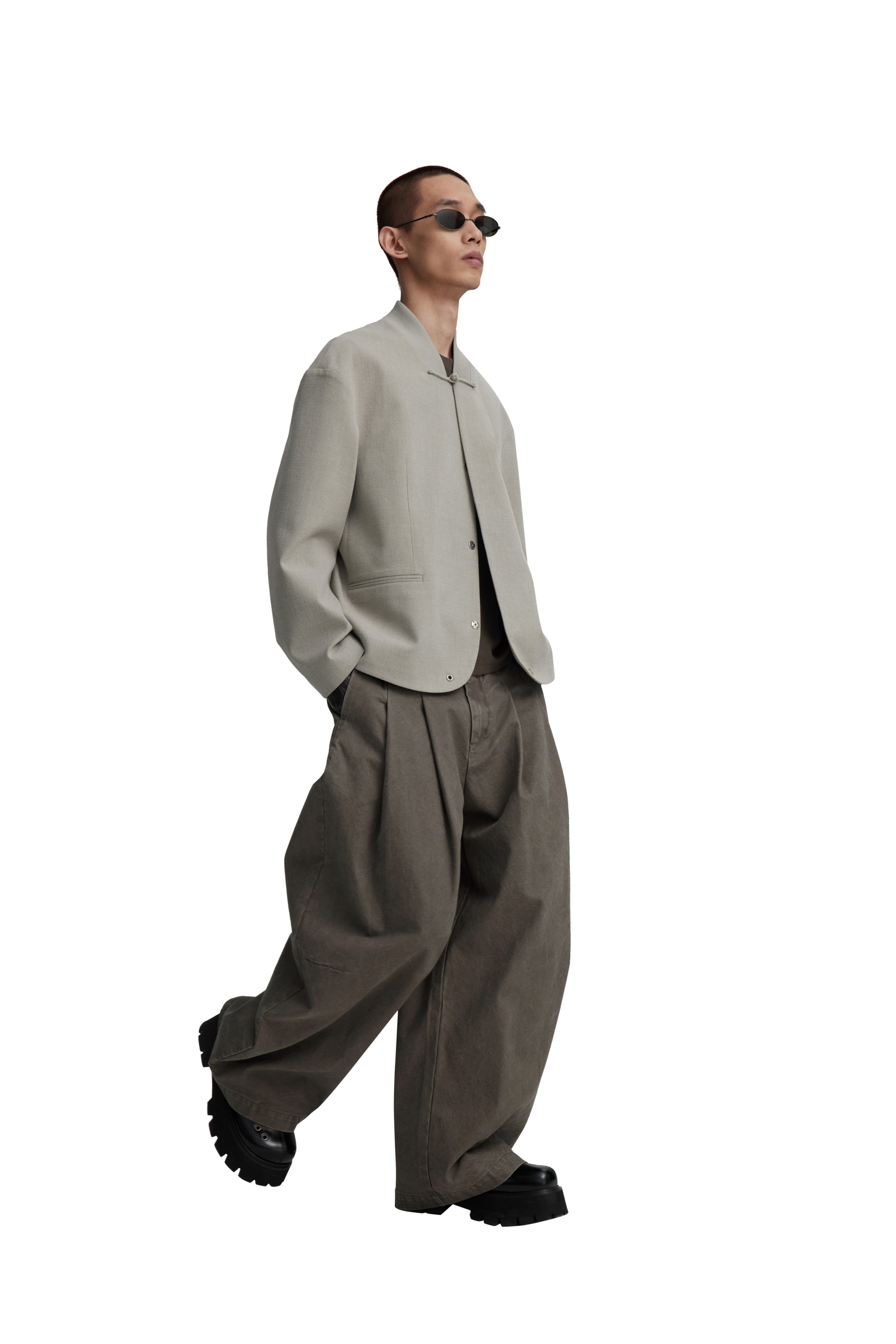 RESET WASHED WIDE-LEG TROUSERS