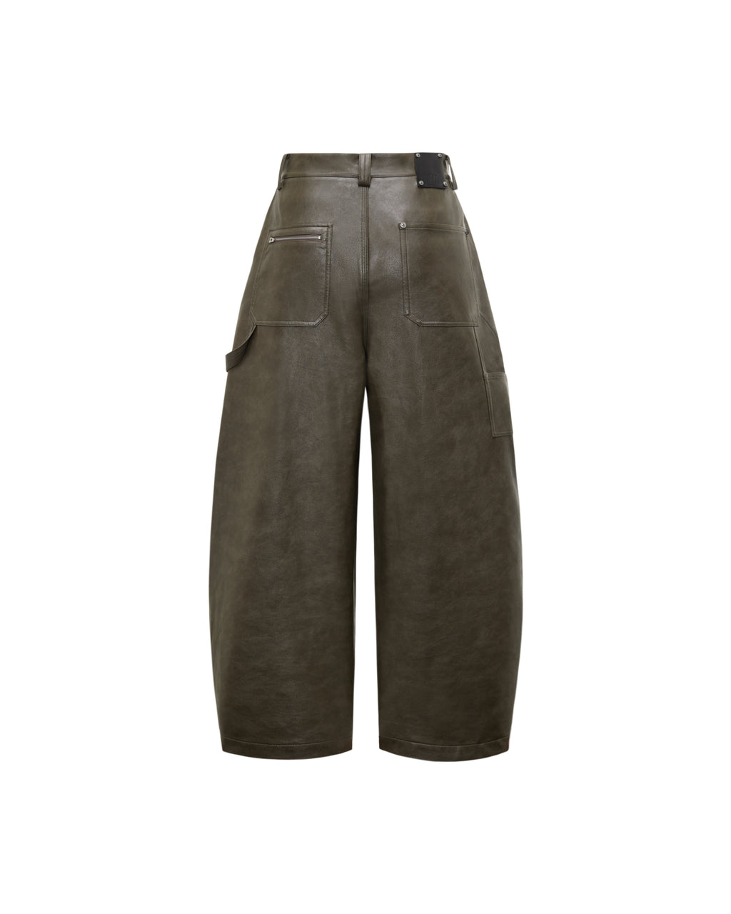 RESET FAUX LEATHER WIDE-LEG TROUSERS