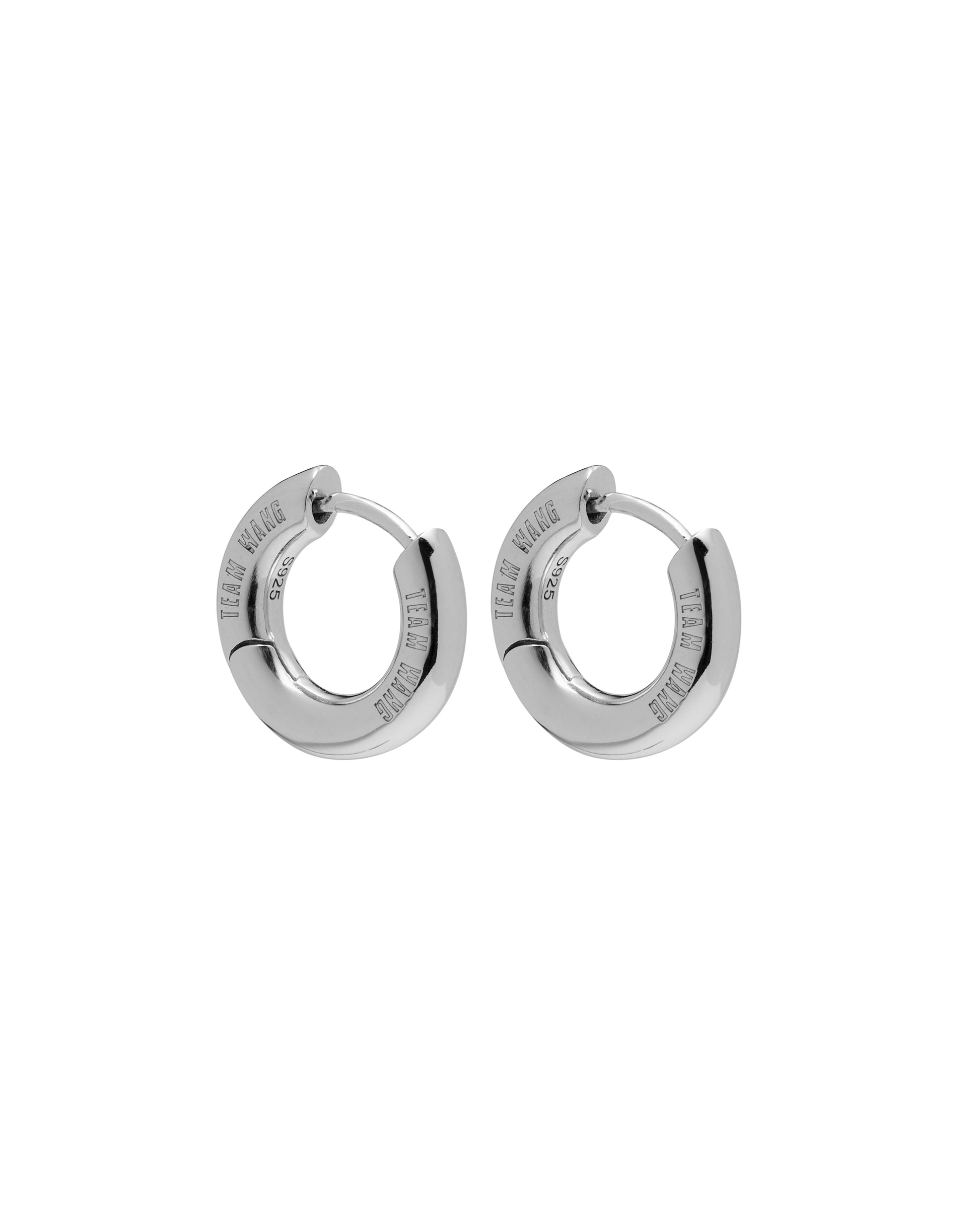 THE ORIGINAL 1 EYELET SILVER EARRINGS