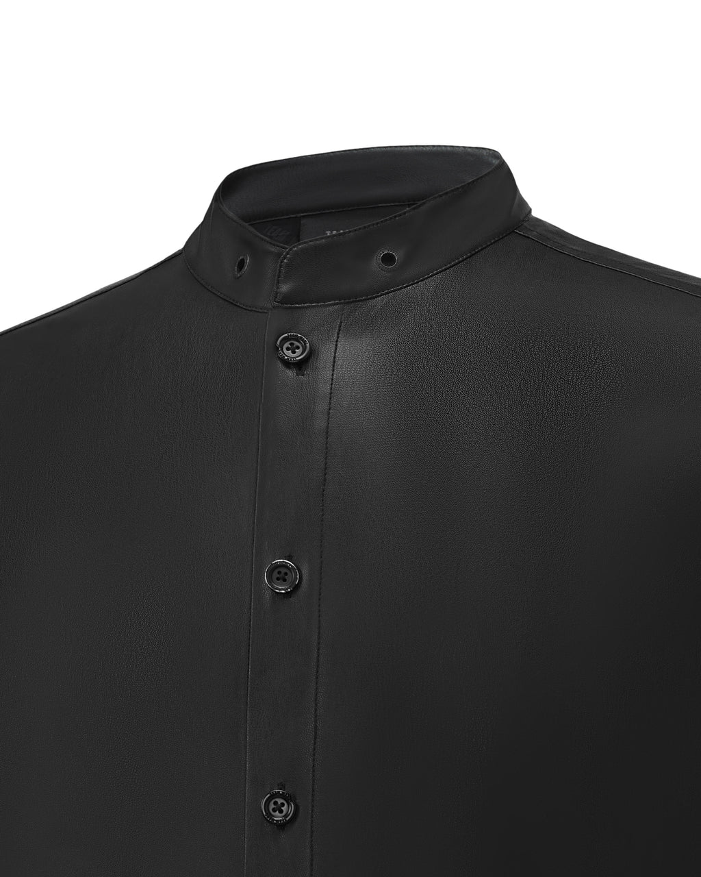 ACCEPTANCE FAUX LEATHER SHIRT