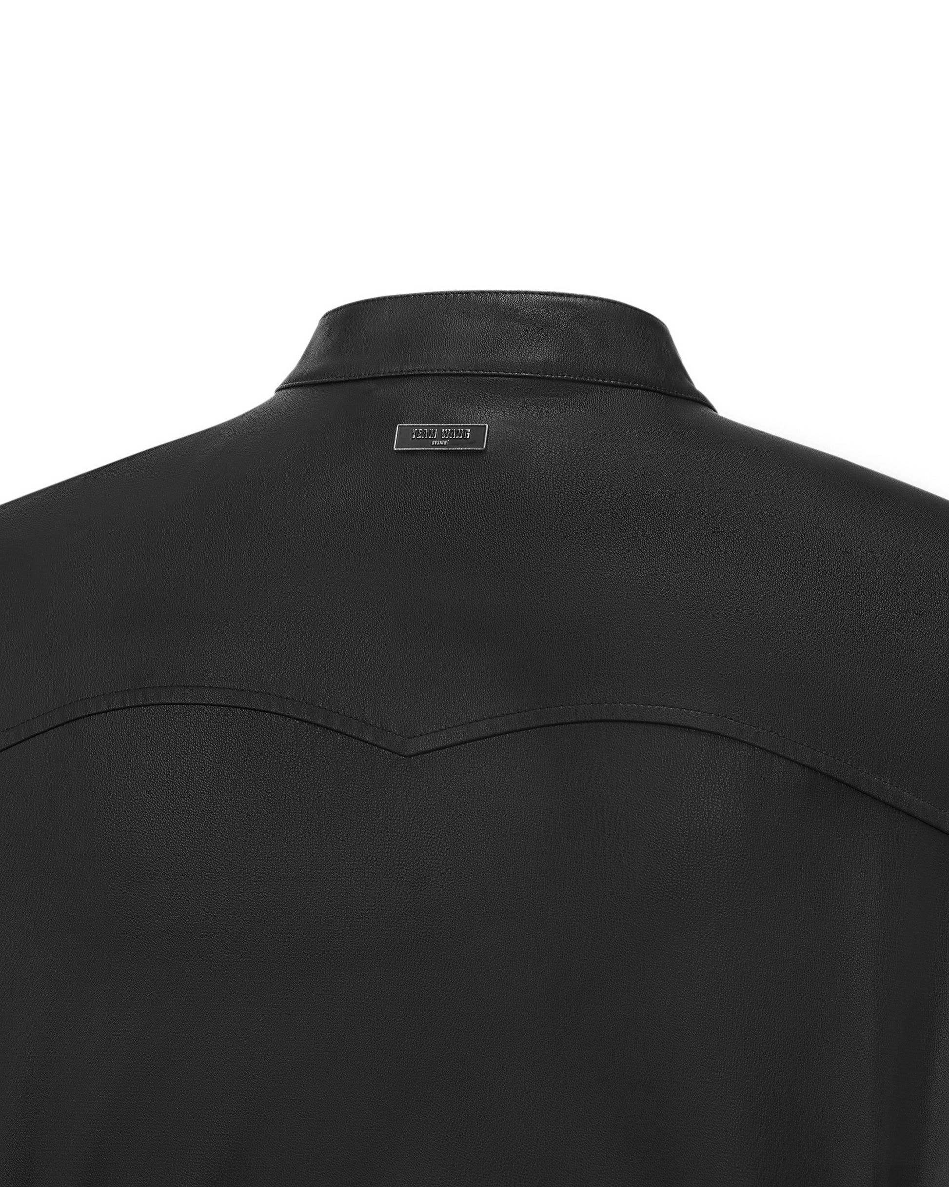 ACCEPTANCE FAUX LEATHER SHIRT