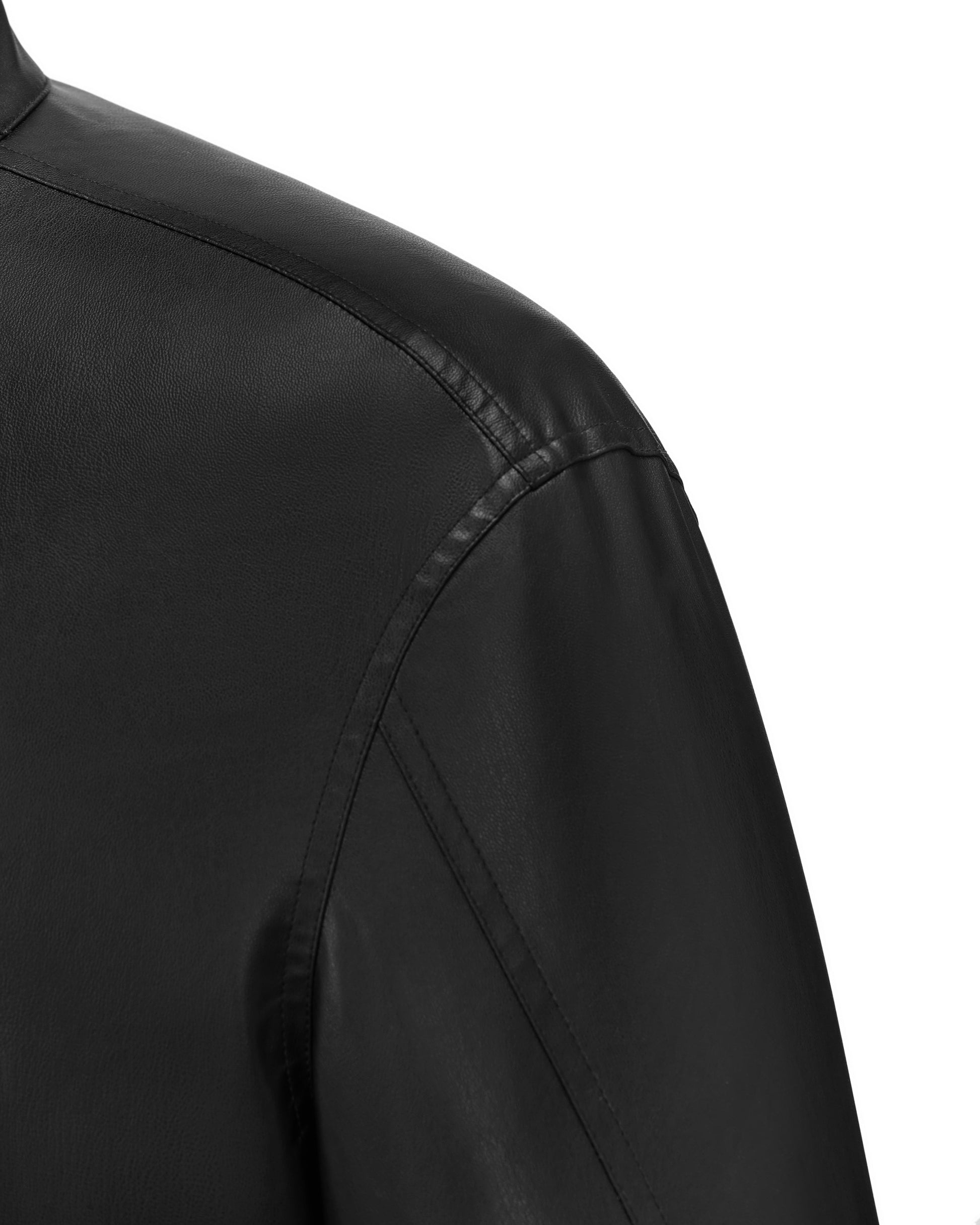ACCEPTANCE FAUX LEATHER SHIRT