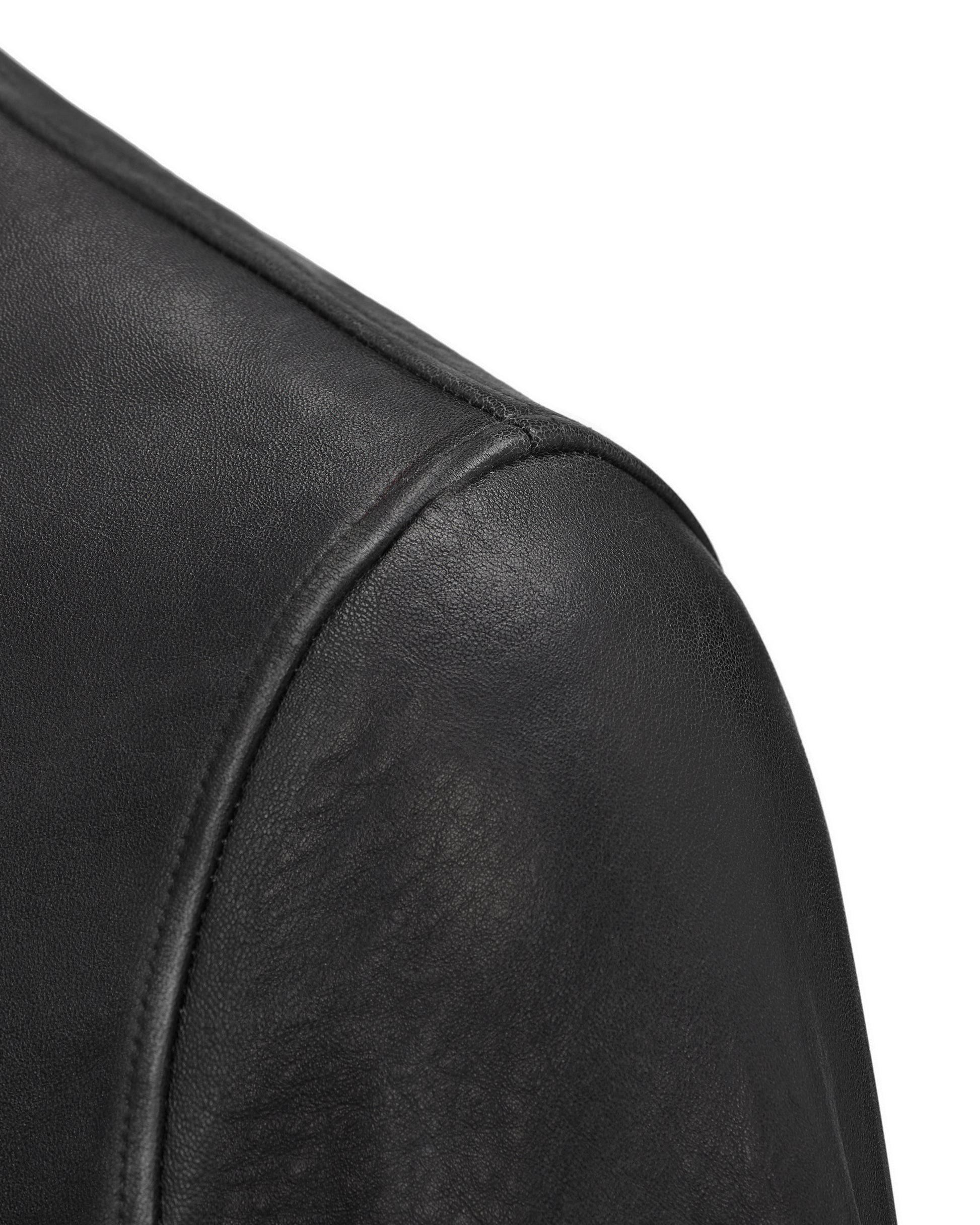 ACCEPTANCE LEATHER ZIP-UP JACKET