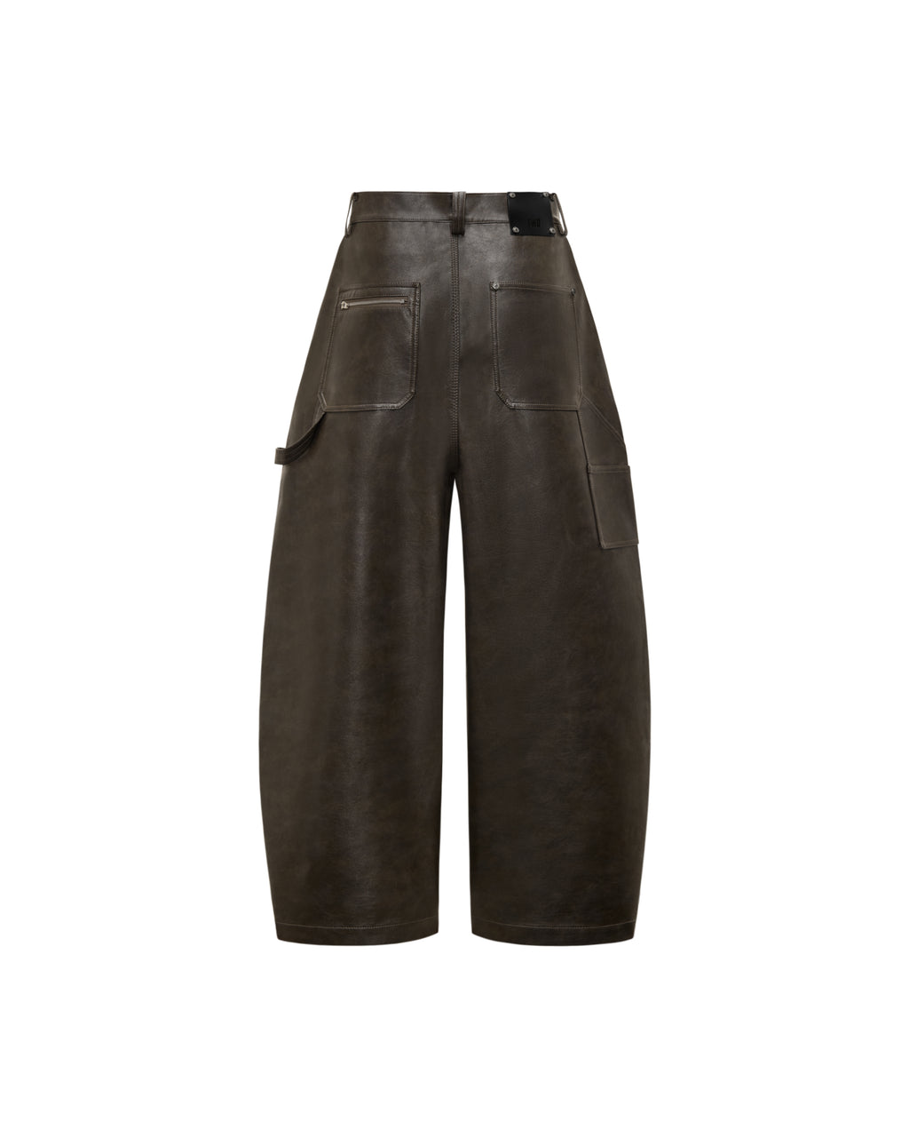 RESET FAUX LEATHER WIDE-LEG TROUSERS