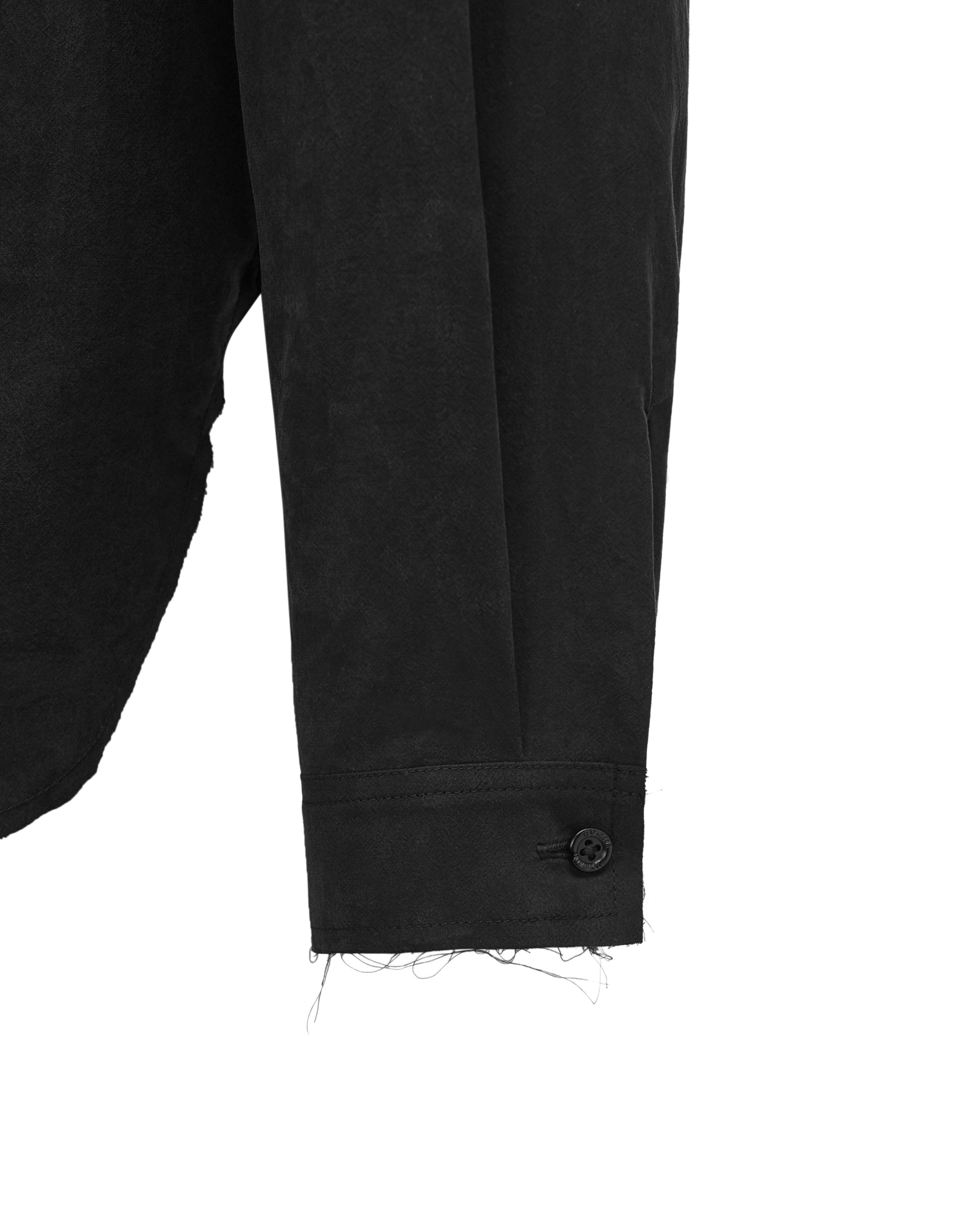 ACCEPTANCE DRAPED STAND-COLLAR SHIRT