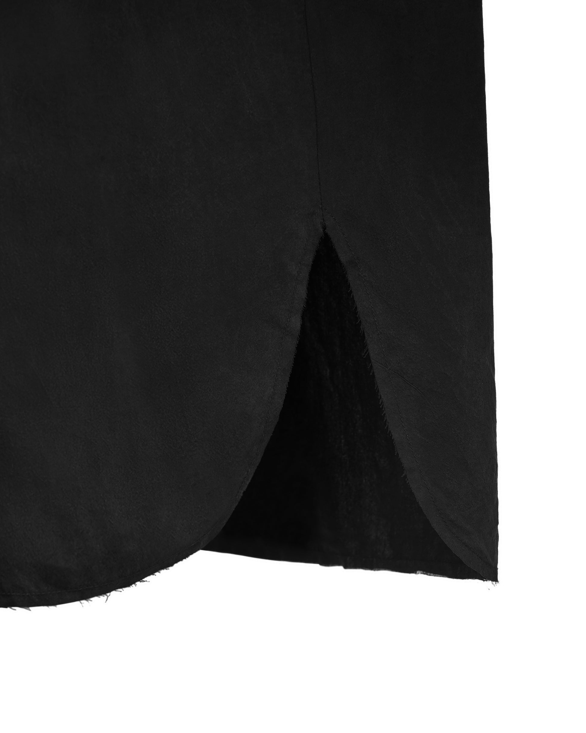 ACCEPTANCE DRAPED STAND-COLLAR SHIRT