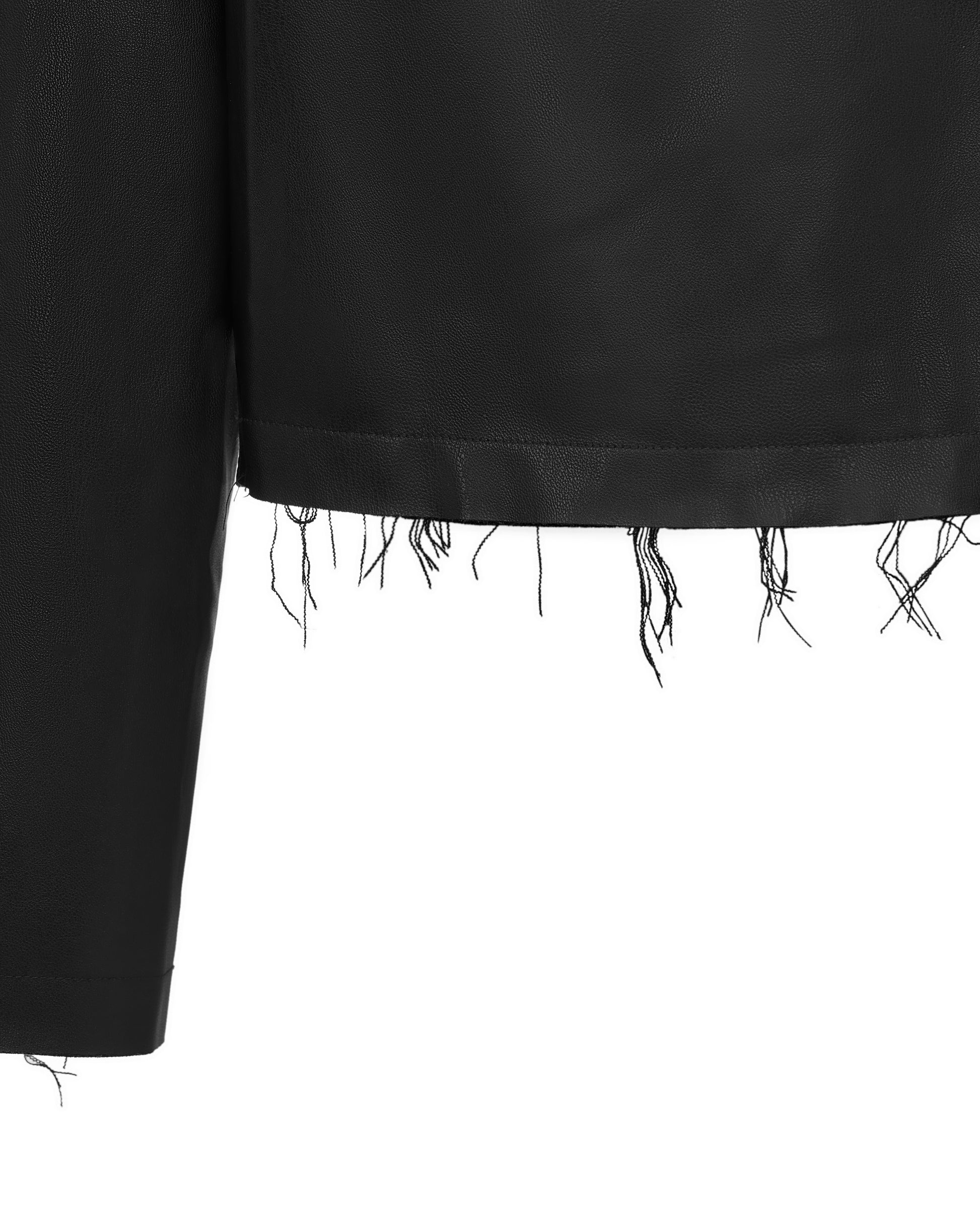 ACCEPTANCE FAUX LEATHER SHIRT