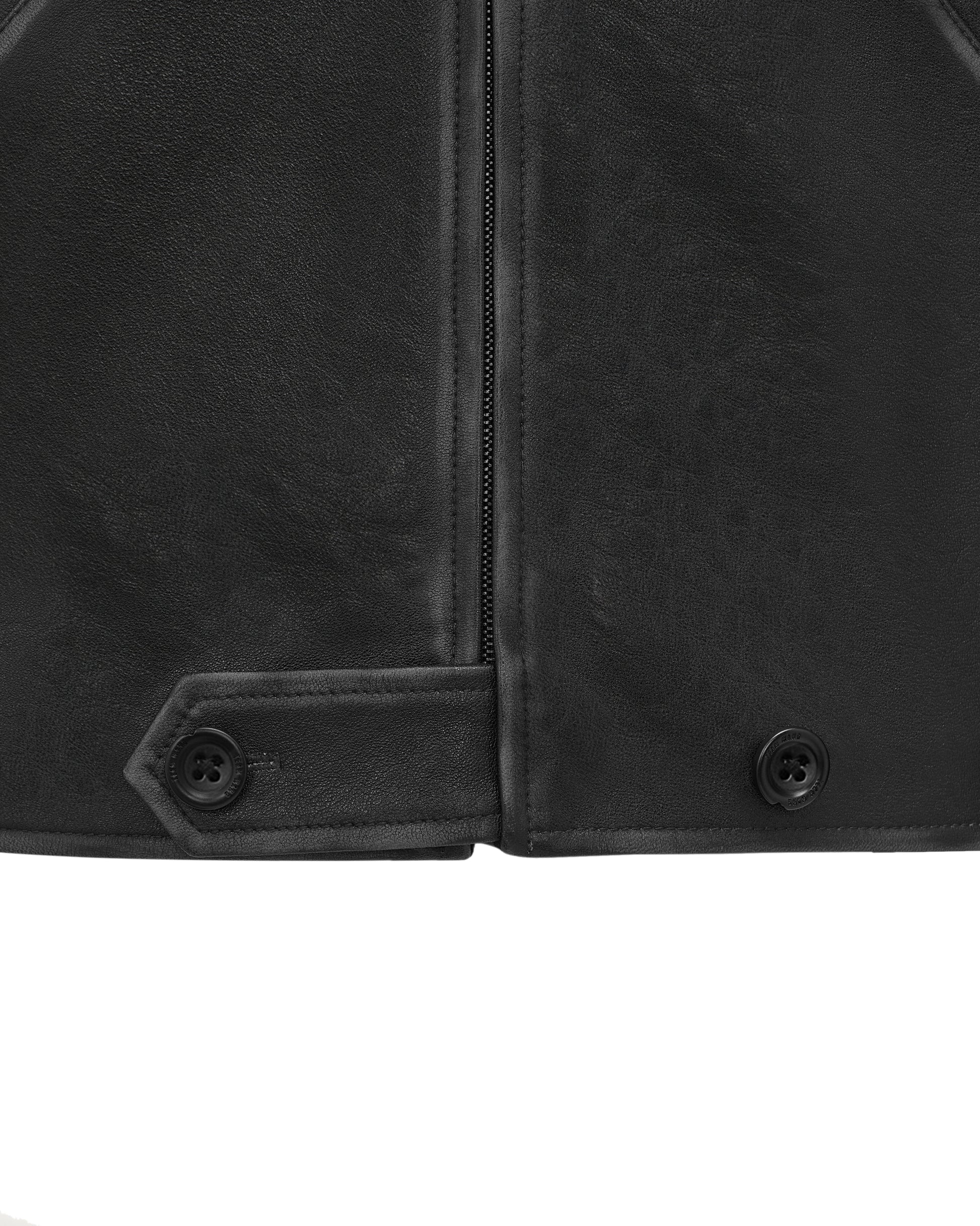 ACCEPTANCE LEATHER ZIP-UP JACKET