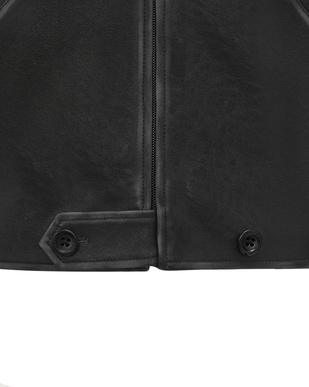 ACCEPTANCE LEATHER ZIP-UP JACKET